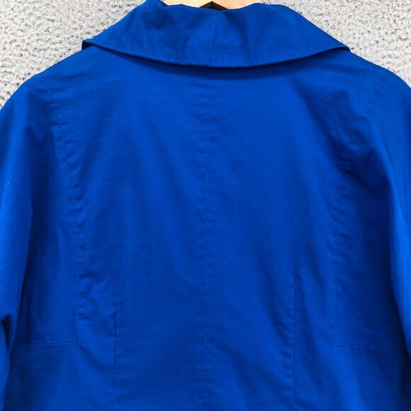 Coldwater Creek Blazer Womens 20 22 Blue Cuffed 3/4 Sleeve Button Office Work* - Picture 4 of 11